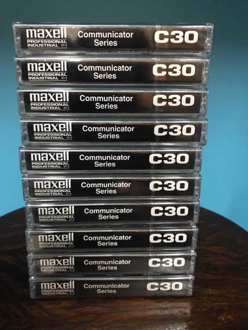 MAXELL COM-30 Professional 30 Minute Normal Bias Audio Cassette (10-Pack)